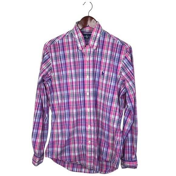 Ralph Lauren Custom Fit Button Front Long Sleeve Size Small. - Picture 1 of 7